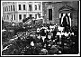 1918 - I funerali delle vittime delle incursioni aeree su Padova. L'assoluzione delle salme presso l'Ospedale Civile (Corinto Baliello) 2